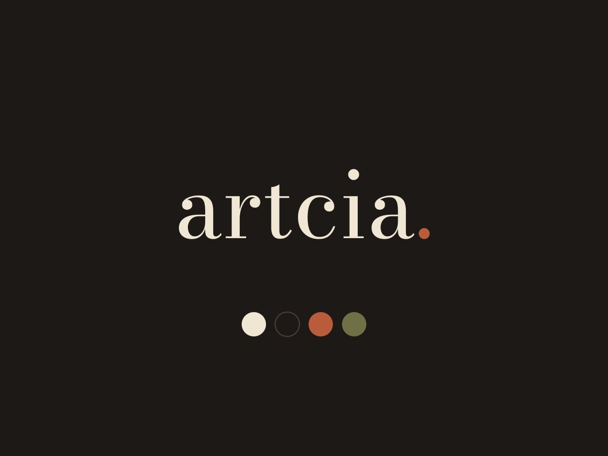 artcia. brand identity